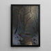 Winter Night Painting - Ladislav Mednyánszky — framed artwork on a wall