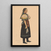Study of a woman by Habina - Ladislav Tresko — framed artwork on a wall