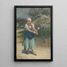 Conversación en el campo - Lajos Deák Ébner — cuadro enmarcado en la pared