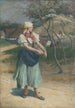 Conversación en el campo - Lajos Deák Ébner — vista de la obra