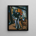 a Standing Man at a Window - Lajos Tihanyi — framed artwork on a wall