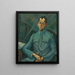 Retrato de Tersánszky Józsi Jenő - Lajos Tihanyi — cuadro enmarcado en la pared