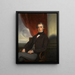 Portrait of a young man - Lam Qua — framed artwork on a wall