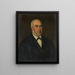 Retrato del fundador Eduard Vetter - Lambert Sustris — cuadro enmarcado en la pared