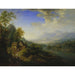 Landscape with River by Christian Georg Schütz — displayed in an interior