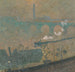 Faroles de niebla encendidos - Emile Claus — vista de la obra