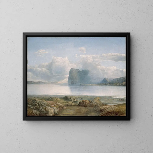 Île Borgya - Lars Hertervig — cuadro enmarcado en la pared