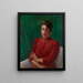 Retrato de una dama - Laura Wheeler Waring — cuadro enmarcado en la pared