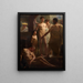 Un Spartiate montre à ses fils un hilote ivre - Laurent Jacquot Defrance — framed artwork on a wall