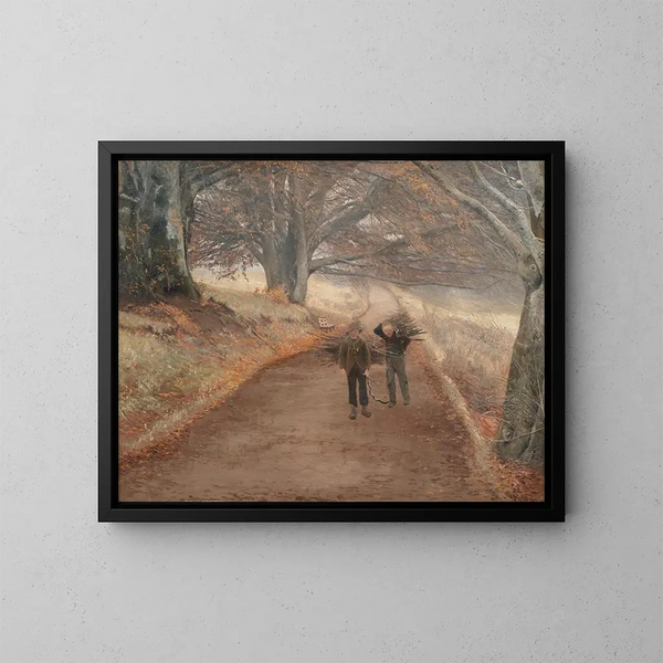 Sentier près de Herlufsholm, Zealand - Laurits Andersen Ring — framed artwork on a wall