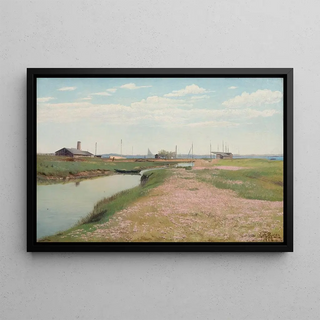 Laurits Andersen Ring - The river and the harbour at Frederiksvrk.webp