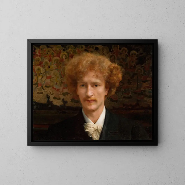 Retrato de Ignacy Jan Paderewski 1860-1941 - Lawrence Alma-Tadema — cuadro enmarcado en la pared