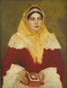 Retrato de una mujer judía sosteniendo un libro de oraciones - Lazar Krestin — vista de la obra