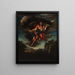 Borée et Oréithyie - Lazzaro Baldi — framed artwork on a wall