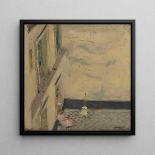 La escoba en el patio 346 rue Saint-Honoré - Édouard Vuillard