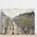Reproduction of the painting Le Boulevard de Montmartre, Matinée de Printemps - Camille Pissarro
