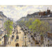 Reproduction of the painting Le Boulevard de Montmartre, Matinée de Printemps - Camille Pissarro