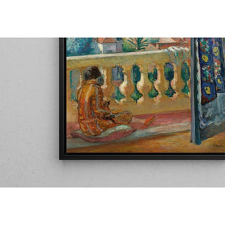 Le Cannet, Le Rideau Bleu - Henri Lebasque | Reproduction Tableau Décoration murale affiche copie