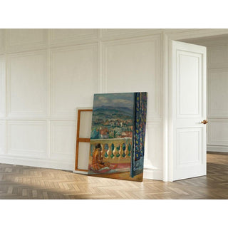Le Cannet, Le Rideau Bleu - Henri Lebasque | Reproduction Tableau Décoration murale affiche copie
