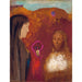Reproduction of the painting The Christ and the Samaritan Woman (The White Flower Bouquet) - Odilon Redon