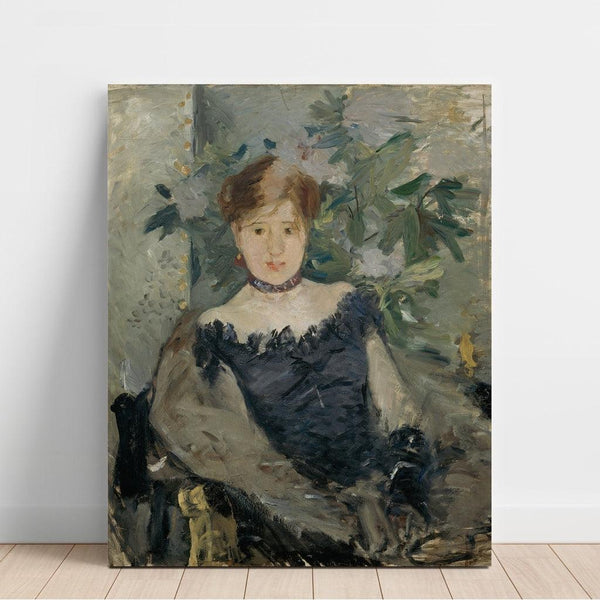 Reproduction of the painting The Black Corsage - Berthe Morisot