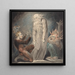 El Fantasma de Samuel apareciendo a Saúl - William Blake — cuadro enmarcado en la pared