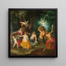 The Feast of Bacchus - Jan Brueghel the Younger — framed artwork on a wall