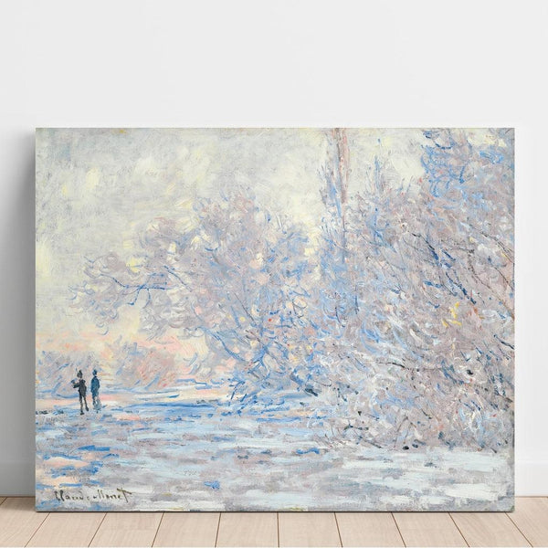 Reproduction of the painting The Frost at Giverny - Claude Monet