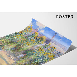 Le Jardin de Monet à Vétheuil - Claude Monet | Reproduction Tableau Décoration murale affiche copie