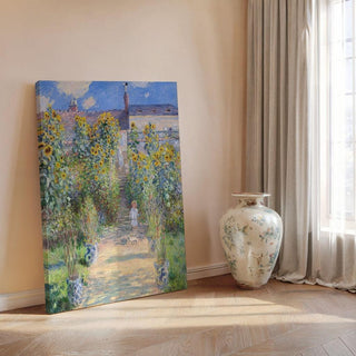 Le Jardin de Monet à Vétheuil - Claude Monet | Reproduction Tableau Décoration murale affiche copie