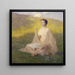 El Libro Abierto - Julian Alden Weir — cuadro enmarcado en la pared