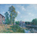Reproduction of the painting The Loing at Moret, in Summer - Alfred Sisley