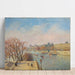 Reproduction of the painting The Louvre, Winter Sun - Camille Pissarro