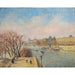 Reproduction of the painting The Louvre, Winter Sun - Camille Pissarro