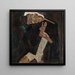 El letrista - Egon Schiele — cuadro enmarcado en la pared