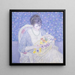 El cesto de flores - Frederick Carl Frieseke — cuadro enmarcado en la pared