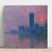 Reproduction of the painting The Parliament, Sunset - Claude Monet