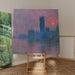 Reproduction of the painting The Parliament, Sunset - Claude Monet