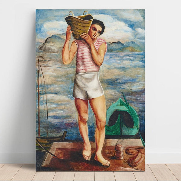 Le Pêcheur - Moïse Kisling | Reproduction Tableau Décoration murale affiche copie