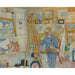 Reproduction of the painting The Skeleton Painter - James Ensor