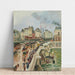 Reproduction of the painting of Le Pont-Neuf, Après-Midi de Pluie - Camille Pissarro