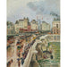 Reproduction of the painting of Le Pont-Neuf, Après-Midi de Pluie - Camille Pissarro