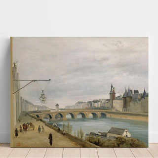 Le Pont au Change, vu du quai de Gesvres - Jean-Baptiste-Camille Corot | Reproduction Tableau Décoration murale affiche copie