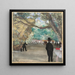 The Curtain - Edgar Degas — framed artwork on a wall