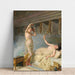 Reproduction of the painting The Blue Ribbon - Raffaello Sorbi