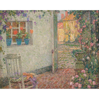 Le Seuil Fleuri - Henri Le Sidaner | Reproduction Tableau Décoration murale affiche copie
