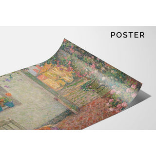 Le Seuil Fleuri - Henri Le Sidaner | Reproduction Tableau Décoration murale affiche copie