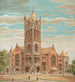 El Tabernáculo de Brooklyn erigido en 1890 - Anónimo — vista de la obra