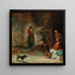 El Vendedor de queso - Januarius Zick — cuadro enmarcado en la pared
