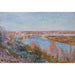 Reproducción del cuadro El pueblo de Champagne al atardecer, abril - Alfred Sisley